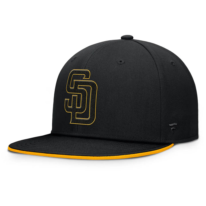 San Diego Padres Fanatics Glint Snapback Hat - Black