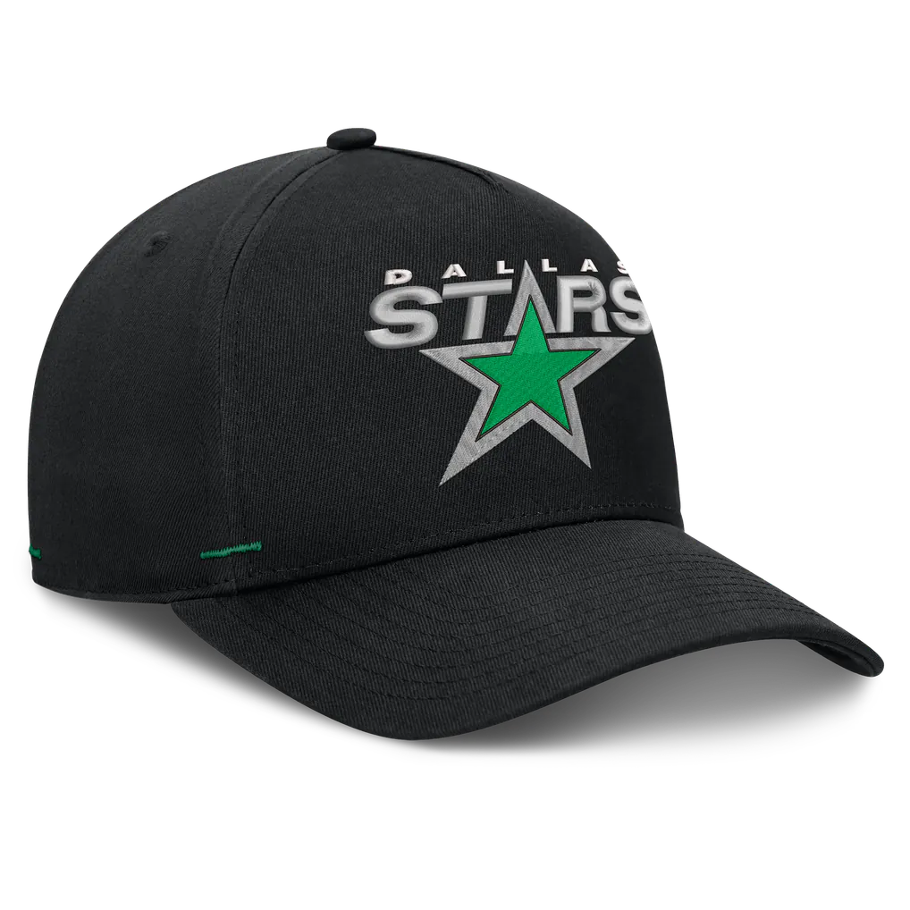 Dallas Stars Fanatics Alternate Authentic Pro Rink A-Frame Adjustable Hat - Black Techwosell