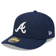 Atlanta Braves New Era Oceanside Low Profile 59FIFTY Fitted Hat - Navy Techwosell