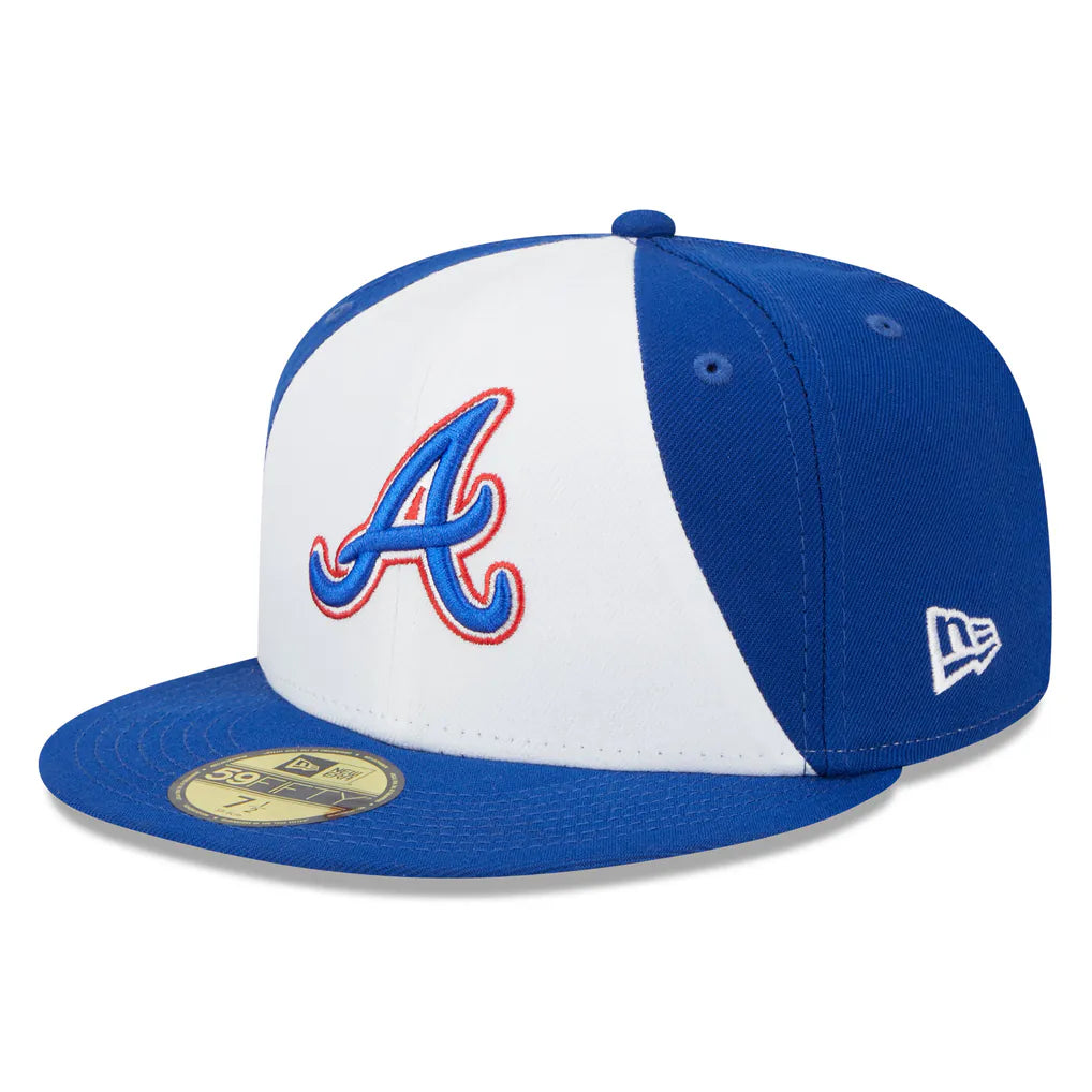 Atlanta Braves New Era 2023 City Connect 59FIFTY Fitted Hat - White/Royal Techwosell