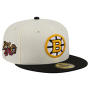 Boston Bruins New Era 250th Anniversary of the United States Two-Tone 59FIFTY Fitted Hat - Cream Techwosell