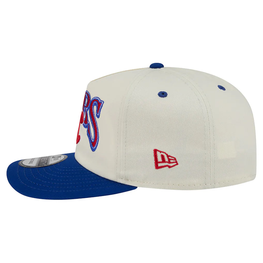 Chicago Cubs New Era Vintage 19TWENTY Adjustable Hat - Cream/Royal Techwosell