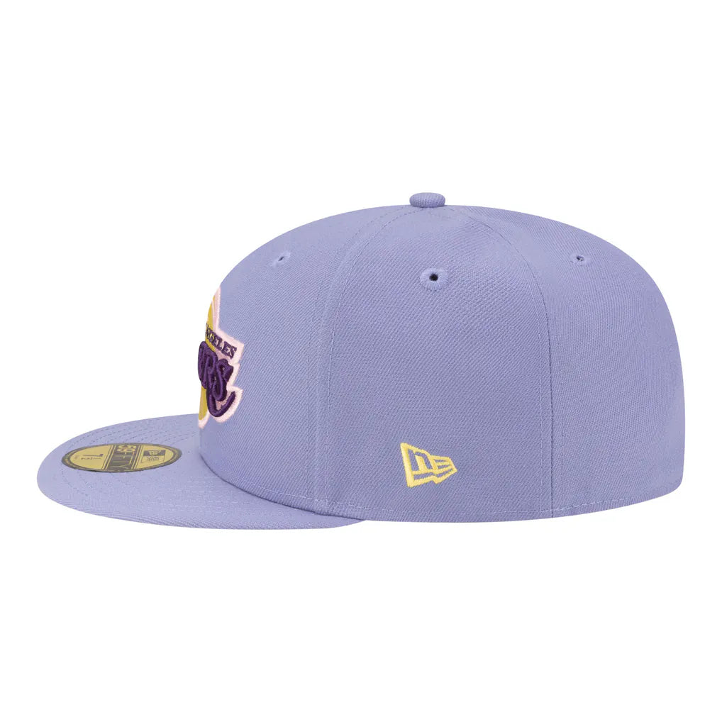 Los Angeles Lakers New Era Color Pack 59FIFTY Fitted Hat - Lavender Techwosell