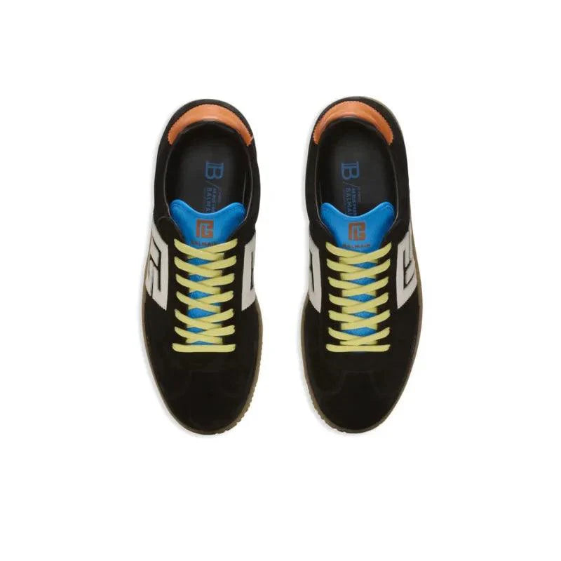 BALMAIN Logo patch Leather Sneakers Techwosell