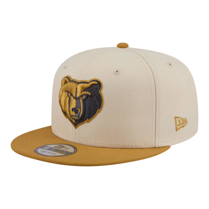 Memphis Grizzlies New Era Two-Tone Color Pack 9FIFTY Snapback Hat - Cream/Tan