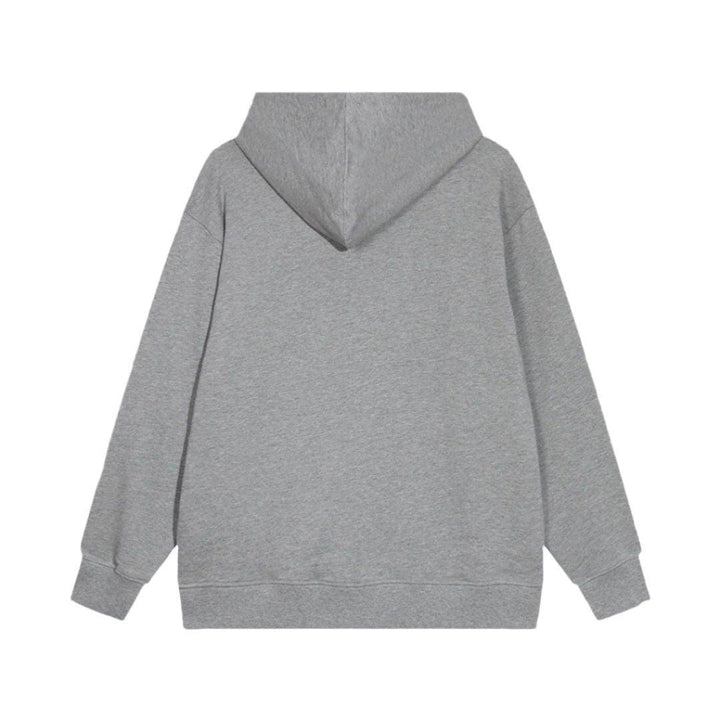 Dior Classic Letter Embroidered Hoodie Grey