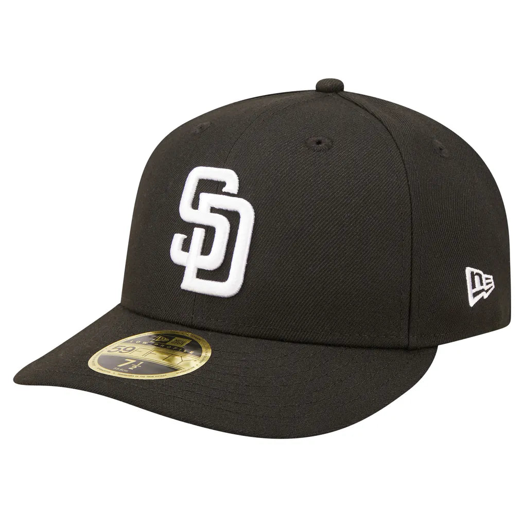 San Diego Padres New Era Low Profile 59FIFTY Fitted Hat - Black