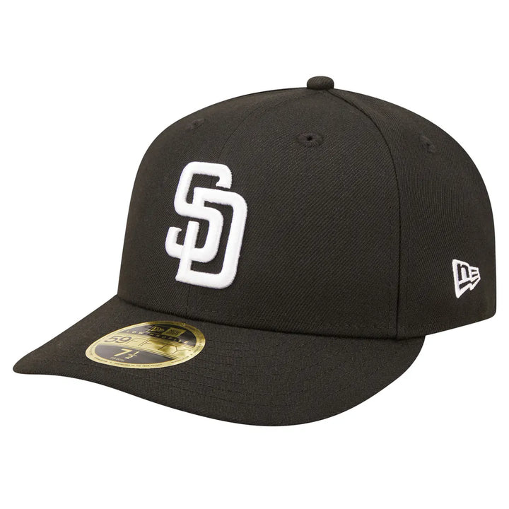 San Diego Padres New Era Low Profile 59FIFTY Fitted Hat - Black