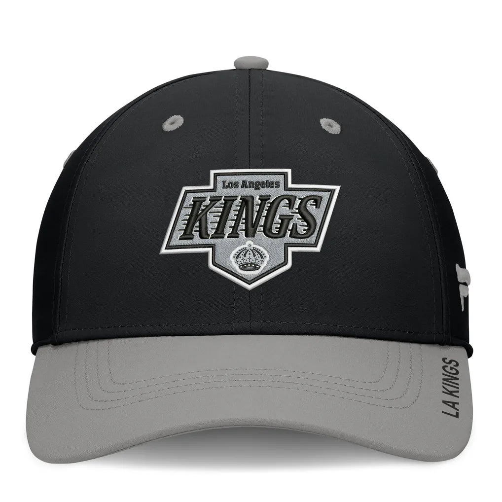 Los Angeles Kings Fanatics Authentic Pro Rink Stretch Hat - Black/Gray Techwosell
