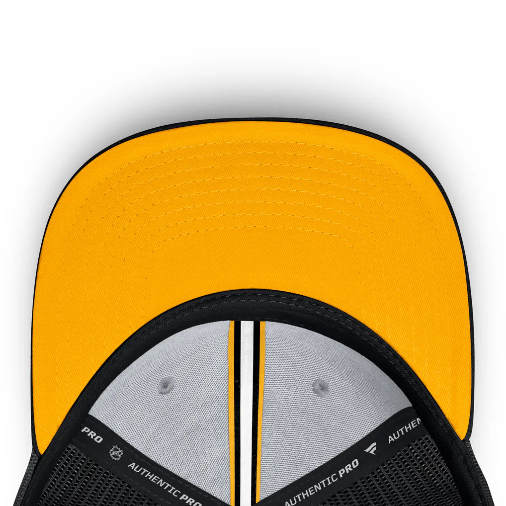Boston Bruins Fanatics Authentic Pro Home Ice Trucker Adjustable Hat - Black Techwosell