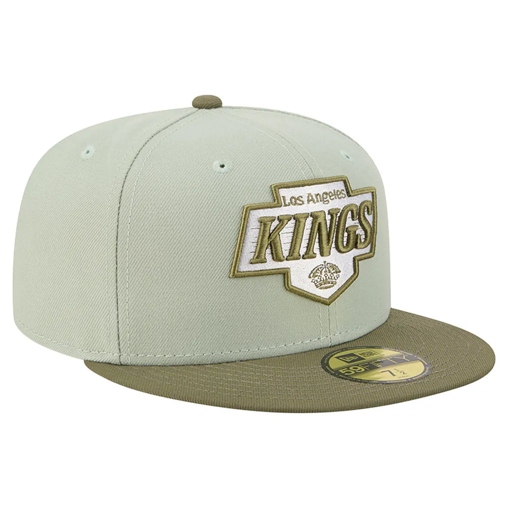 Los Angeles Kings New Era Color Pack 59FIFTY Fitted Hat - Sage Green/Olive