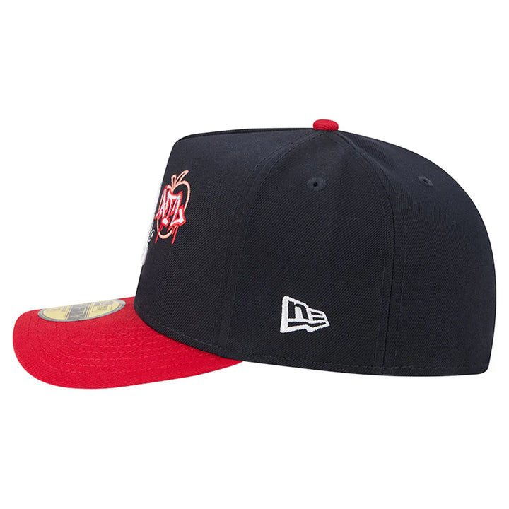 Atlanta Braves New Era Cartoon A-Frame 59FIFTY Fitted Hat - Navy/Red