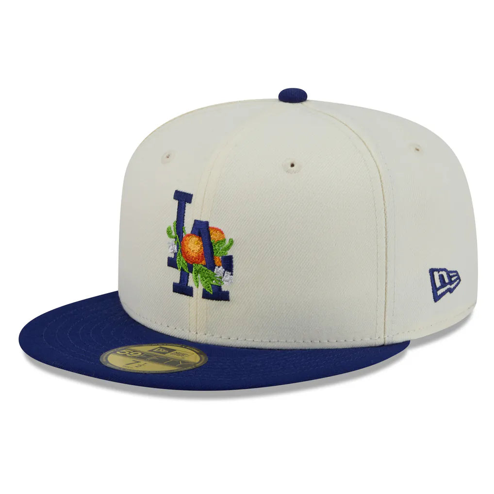 Los Angeles Dodgers New Era Blossom 59FIFTY Fitted Hat - White/Royal