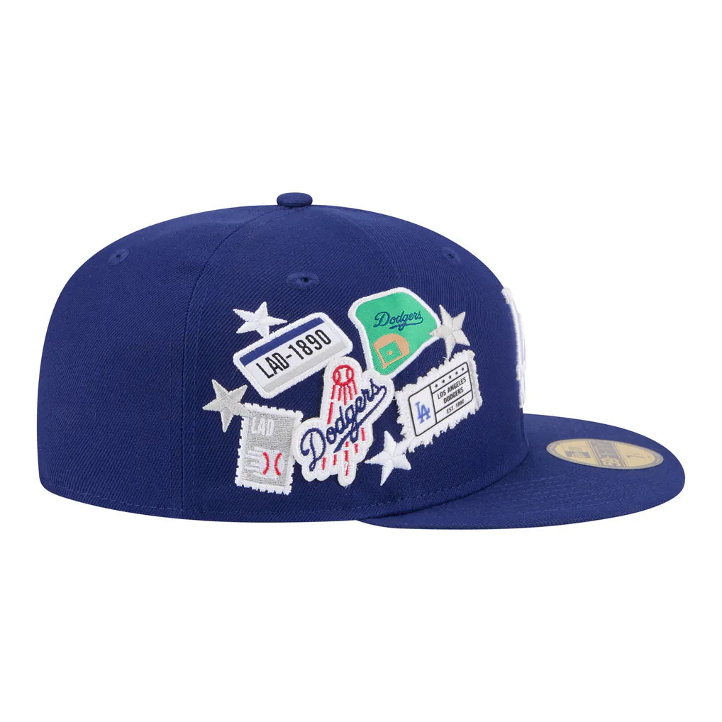 Los Angeles Dodgers New Era City Patch 59FIFTY Fitted Hat - Royal