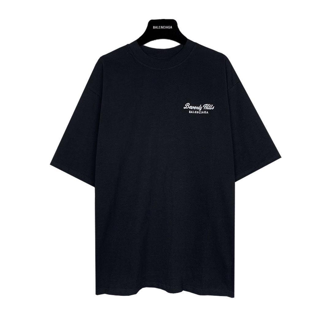 Balenciaga Black T-Shirt Without Collar