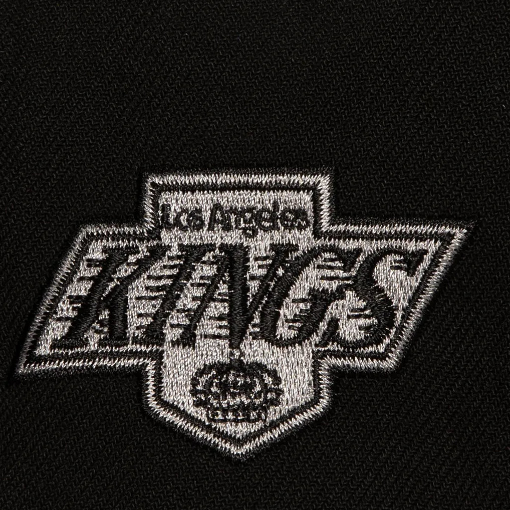 Los Angeles Kings Mitchell & Ness Retro Script Colorblock Snapback Hat - Black
