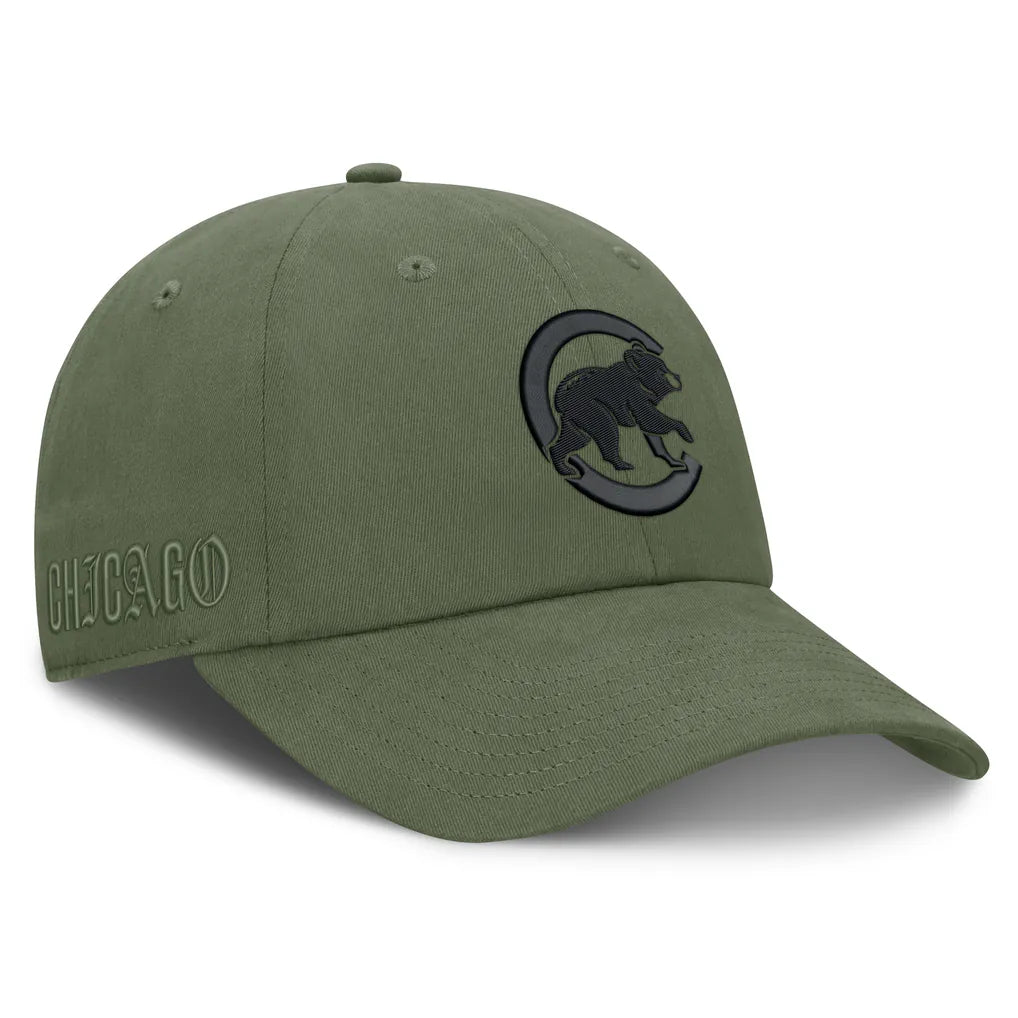 Chicago Cubs Fanatics Pine Rider Adjustable Hat - Olive