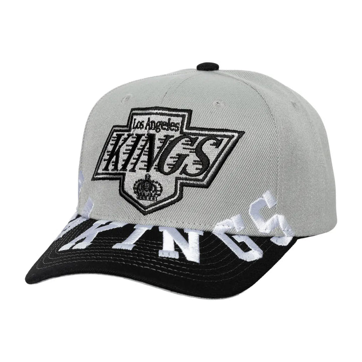 Los Angeles Kings Mitchell & Ness Underarch Two-Tone Pro Crown Snapback Hat - Gray/Black