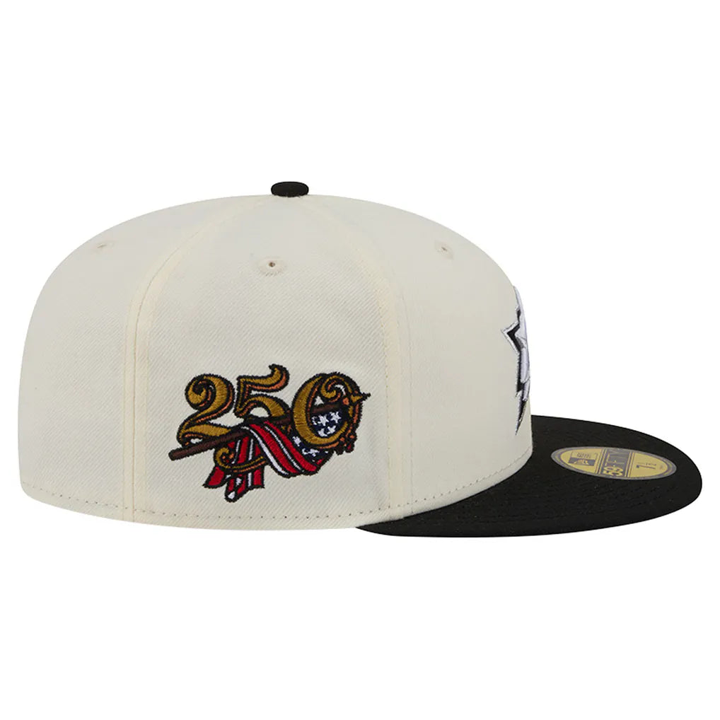 Dallas Stars New Era 250th Anniversary of the United States Two-Tone 59FIFTY Fitted Hat - Cream