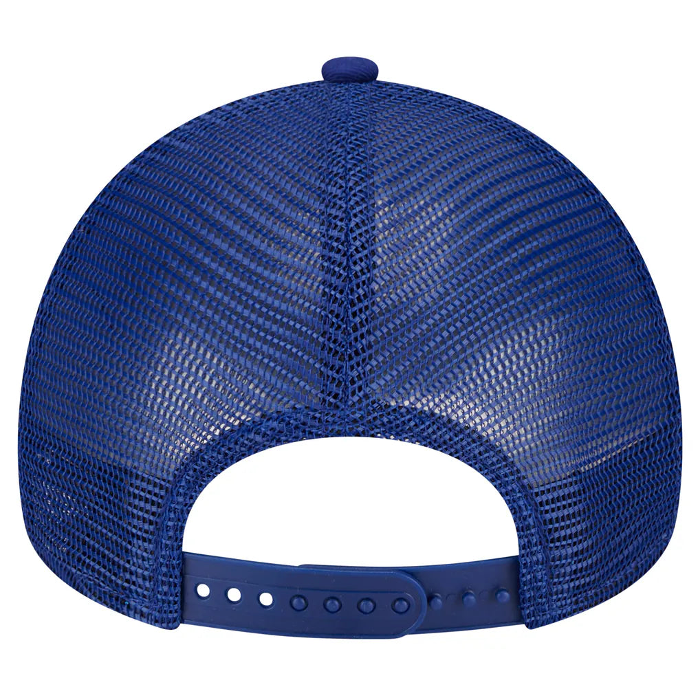 Los Angeles Dodgers New Era 9FORTY A-Frame Trucker Adjustable Hat - Royal Techwosell