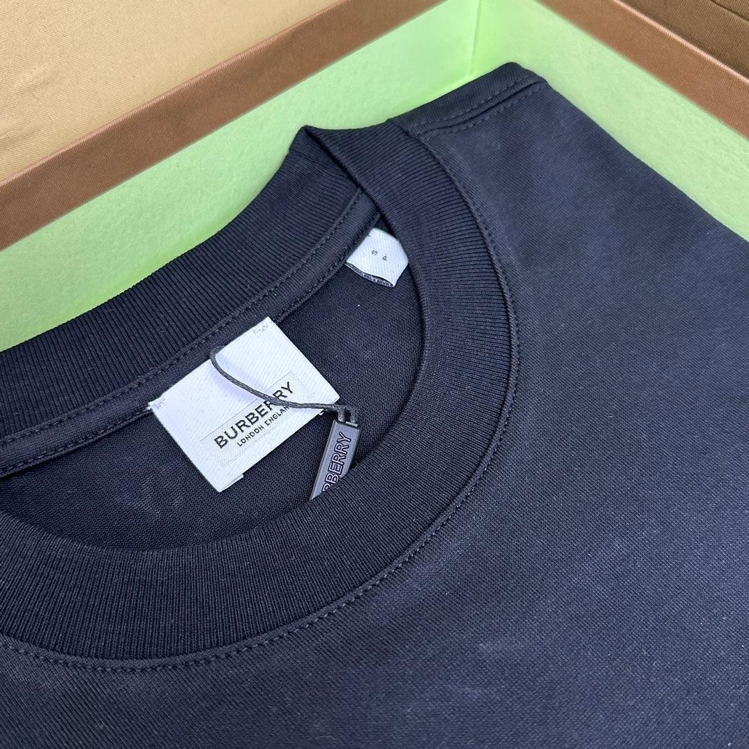 Burberry T-Shirt Without Collar 'Black & Beige'
