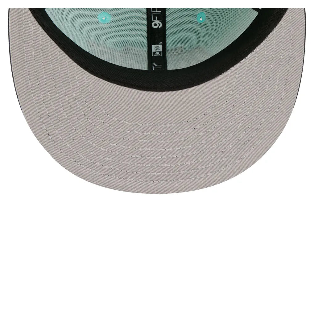 Los Angeles Kings New Era Two-Tone Color Pack 9FIFTY Snapback Hat - Turquoise/Charcoal Techwosell