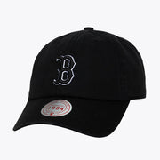 Boston Red Sox Mitchell & Ness Unisex 1904 Strapback Adjustable Hat - Black & White Techwosell