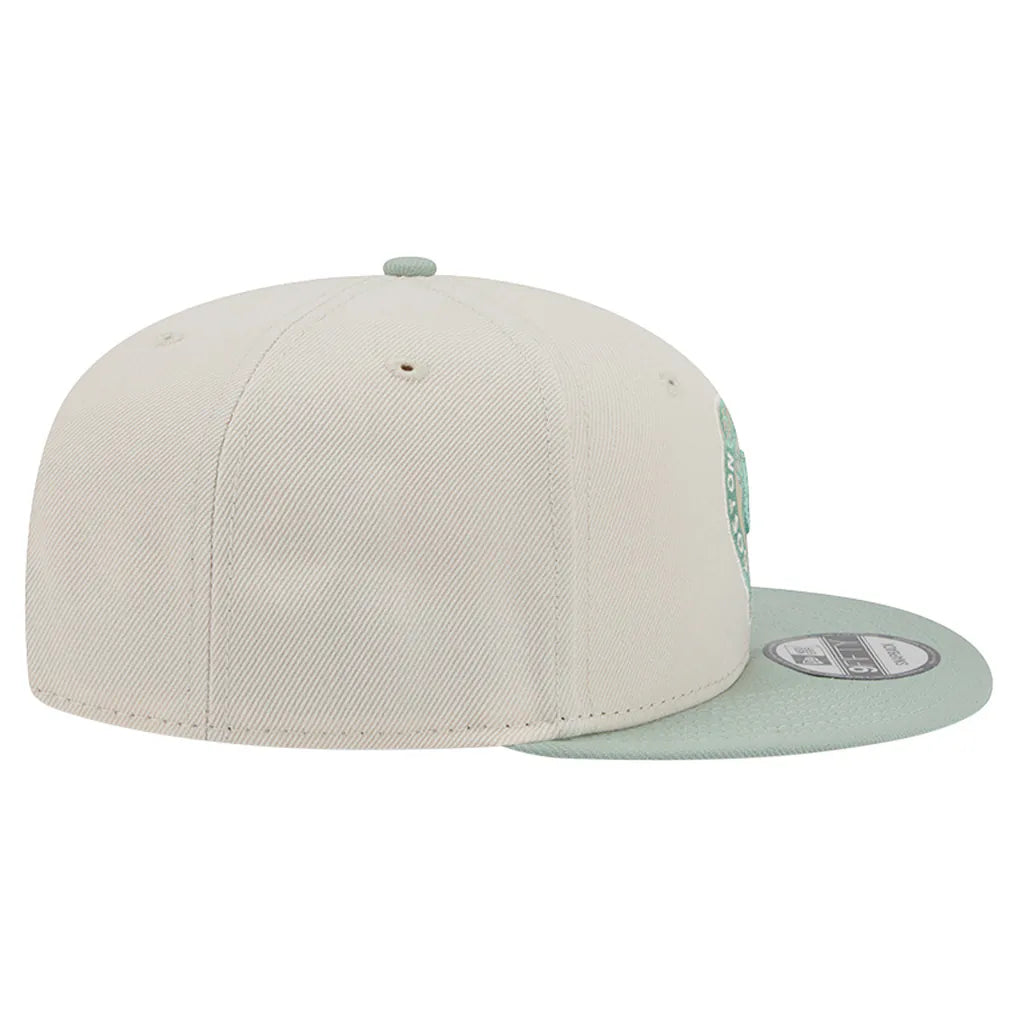 Boston Celtics New Era Color Pack 9FIFTY Snapback Hat - Cream/Light Green Techwosell