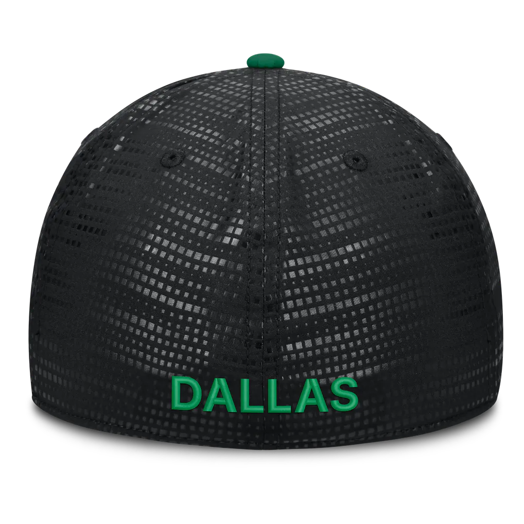 Dallas Stars Fanatics Authentic Pro Rink Debossed Stretch Fit Hat - Black Techwosell