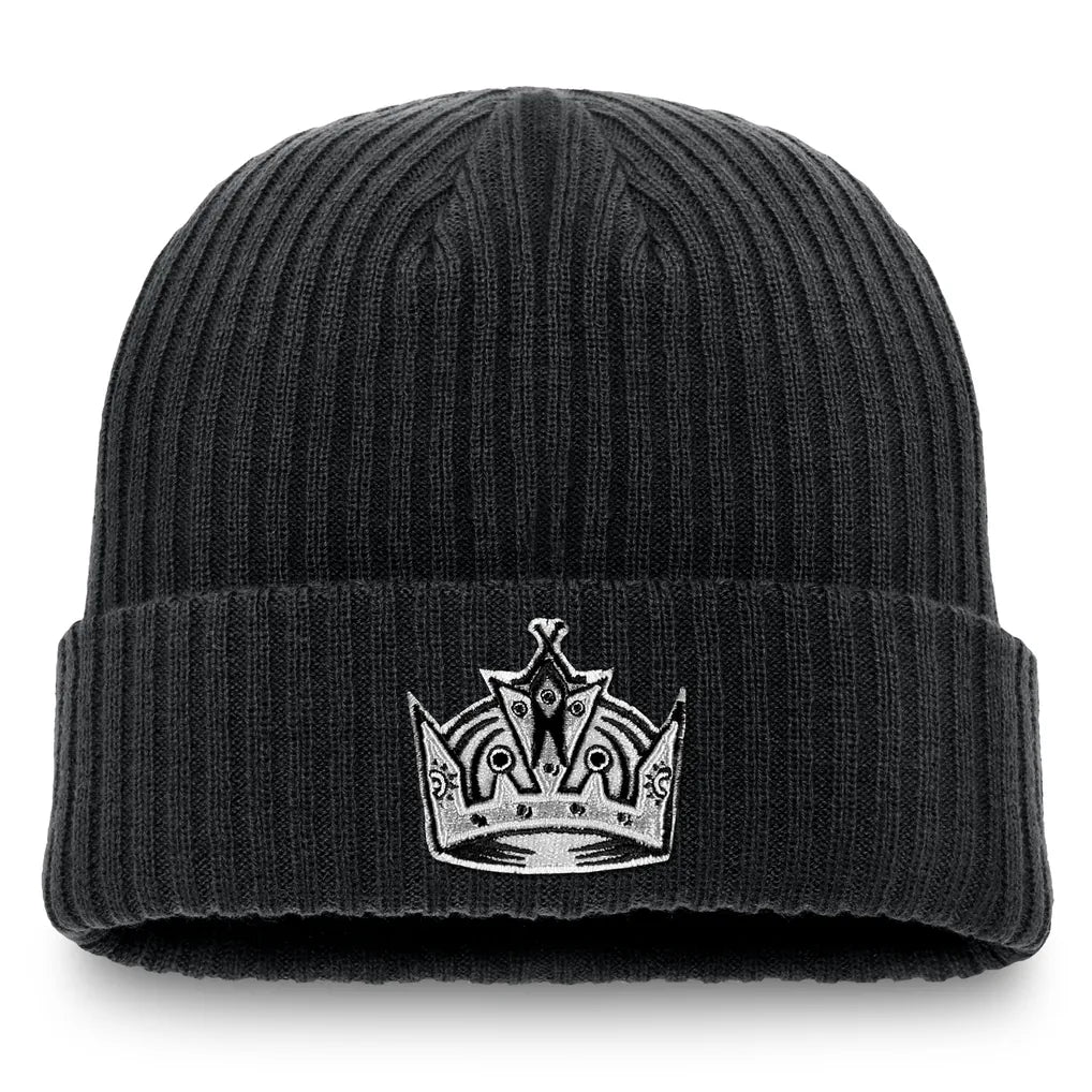 Los Angeles Kings Fanatics Component Cuffed Knit Hat - Black