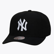New York Yankees Mitchell & Ness Black and White Pro Crown Snapback - Black Techwosell