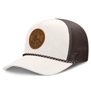 Boston Red Sox Fanatics Level Up Bronco Adjustable Trucker Hat - Cream/Brown Techwosell