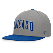 Chicago Cubs Fanatics Clubhouse Dugout Fitted Hat - Gray/Royal Techwosell
