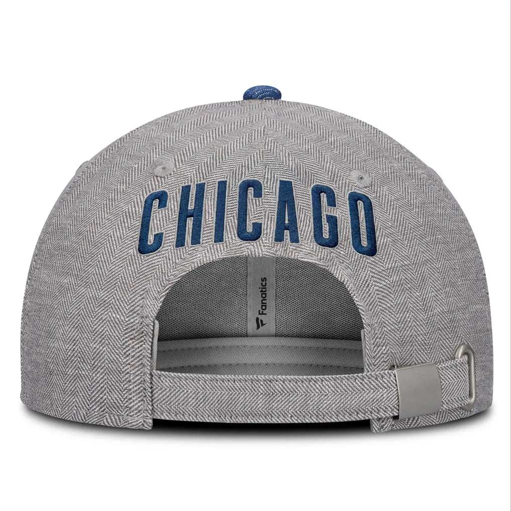 Chicago Cubs Fanatics Level Up Conduct Adjustable Hat - Gray/Denim Techwosell
