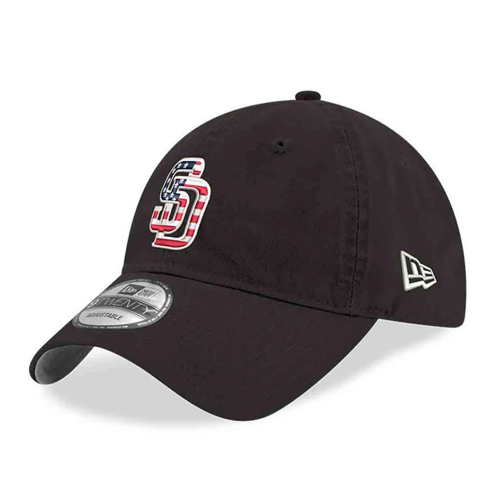 San Diego Padres New Era America 250 9TWENTY Adjustable Hat - Black