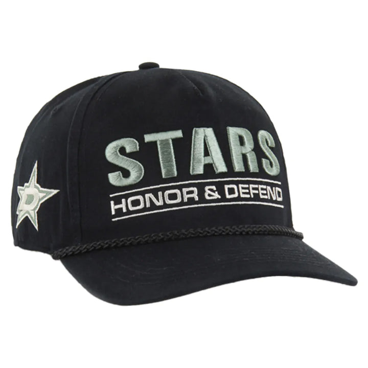 Dallas Stars '47 OHT Military Appreciation Homeland Honor and Defend Hitch Adjustable Hat - Black
