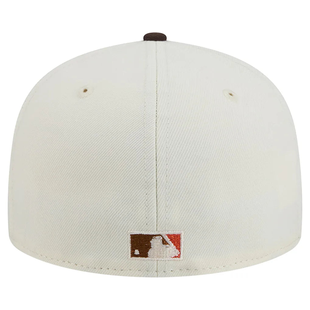 New York Mets New Era Pumpkin Spice 59FIFTY Fitted Hat - Natural/Brown