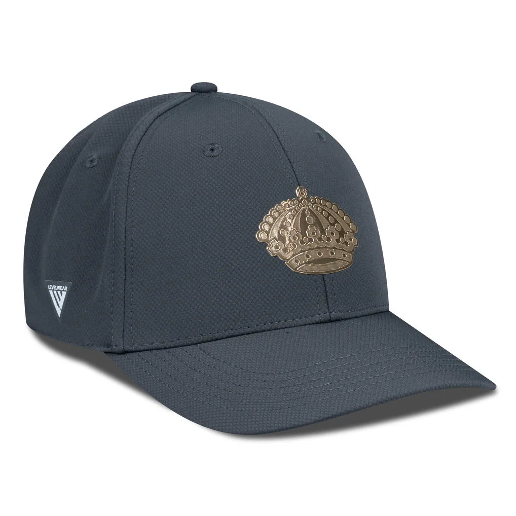 Los Angeles Kings Levelwear Rise Copper Insignia Flex Hat - Charcoal