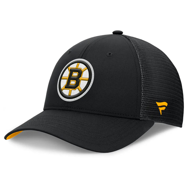 Boston Bruins Fanatics Authentic Pro Home Ice Trucker Adjustable Hat - Black