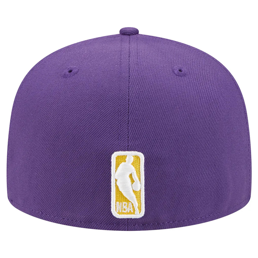 Los Angeles Lakers New Era Break 59FIFTY Fitted Hat - Purple/Gold
