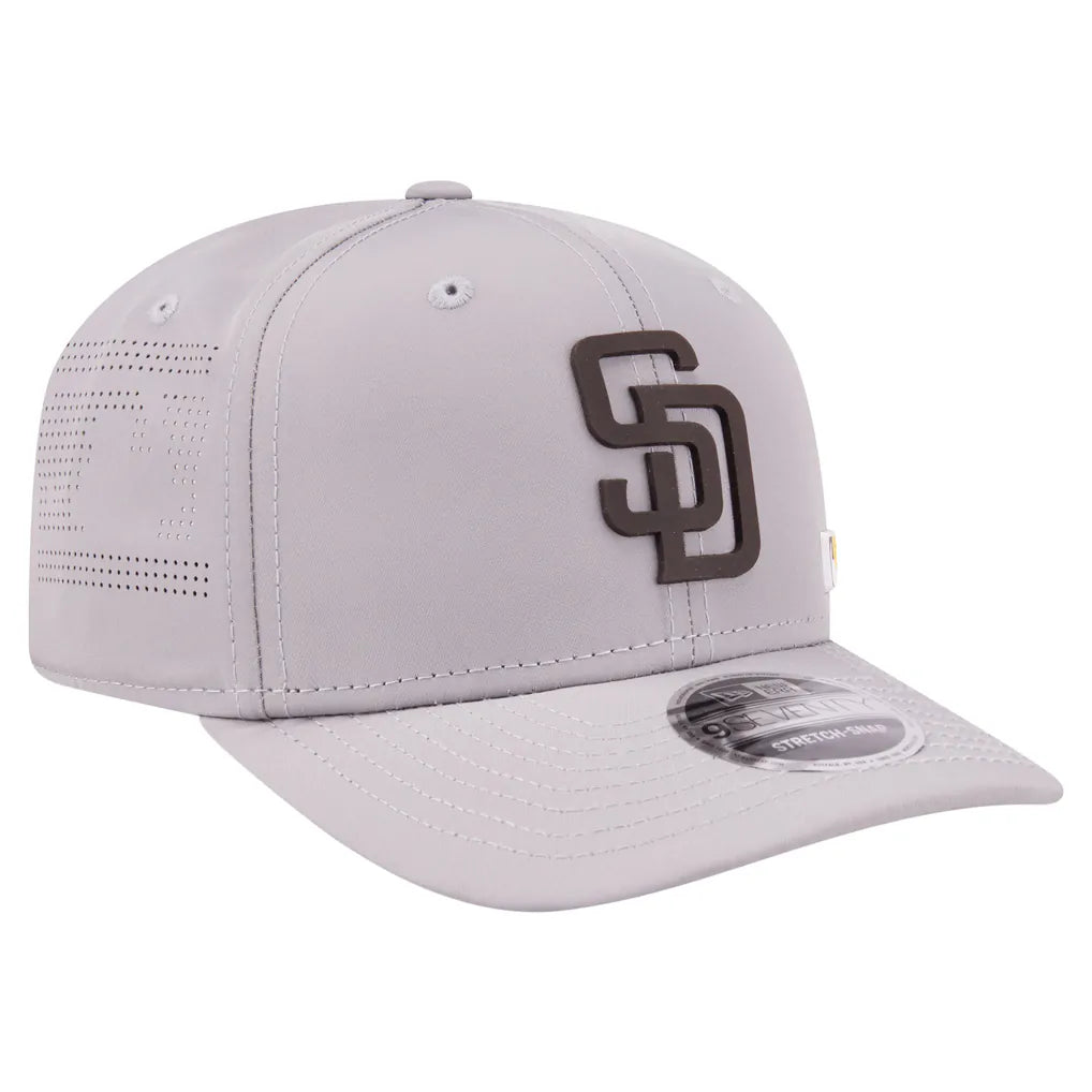 San Diego Padres New Era Laser Perforated 9SEVENTY Adjustable Hat - Gray