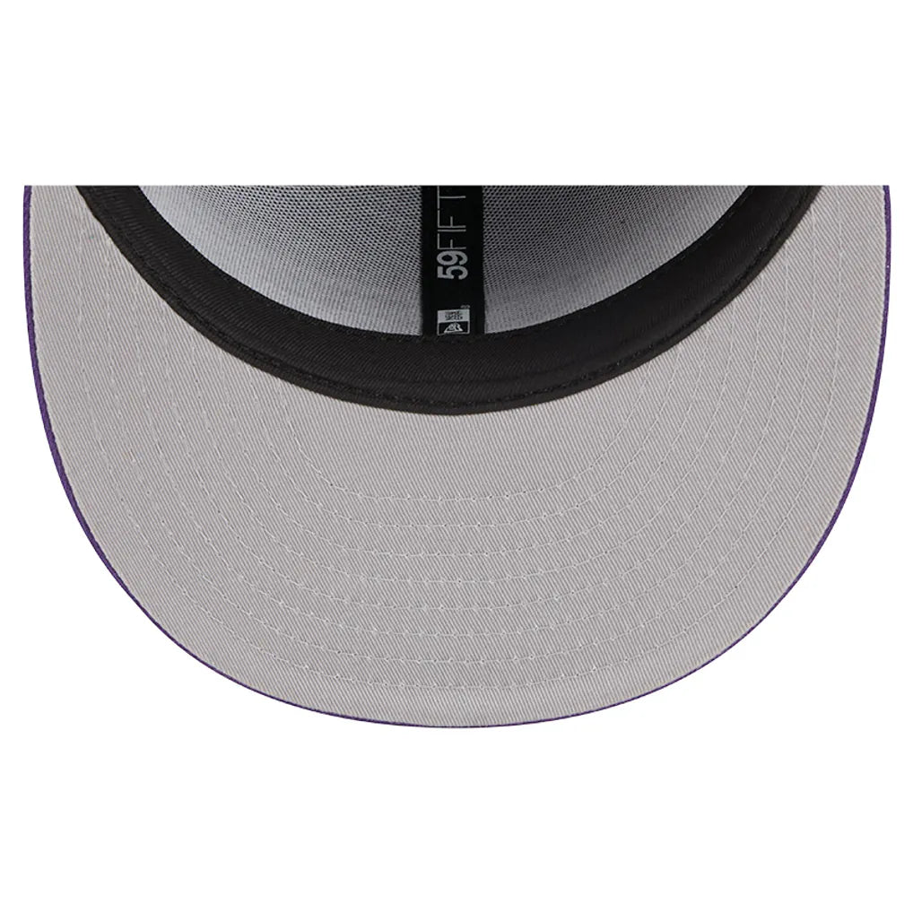 Los Angeles Lakers New Era Tri-Hit 59Fifty Fitted Hat - Purple