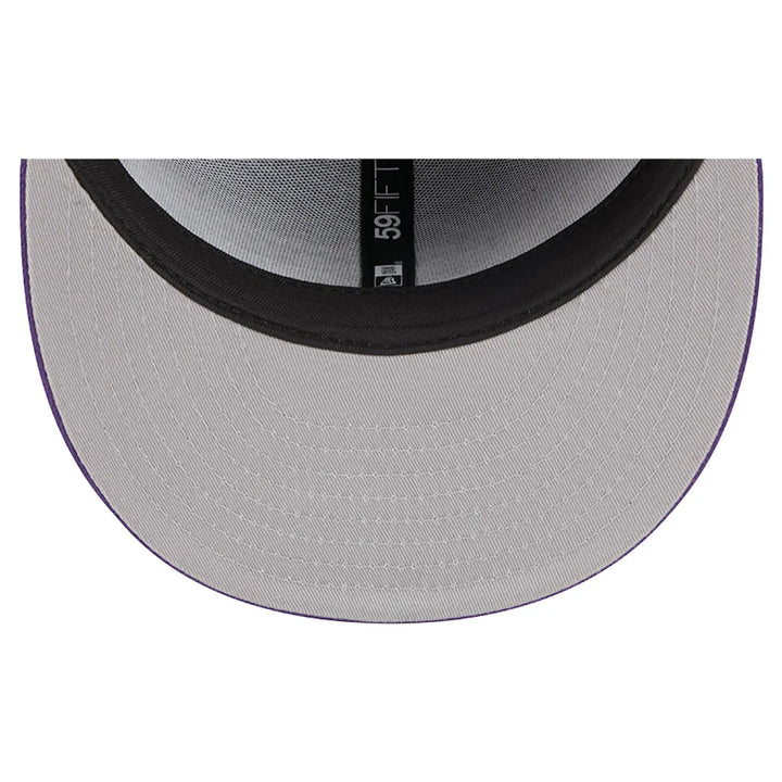 Los Angeles Lakers New Era Tri-Hit 59Fifty Fitted Hat - Purple