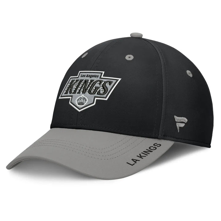 Los Angeles Kings Fanatics Authentic Pro Rink Stretch Hat - Black/Gray