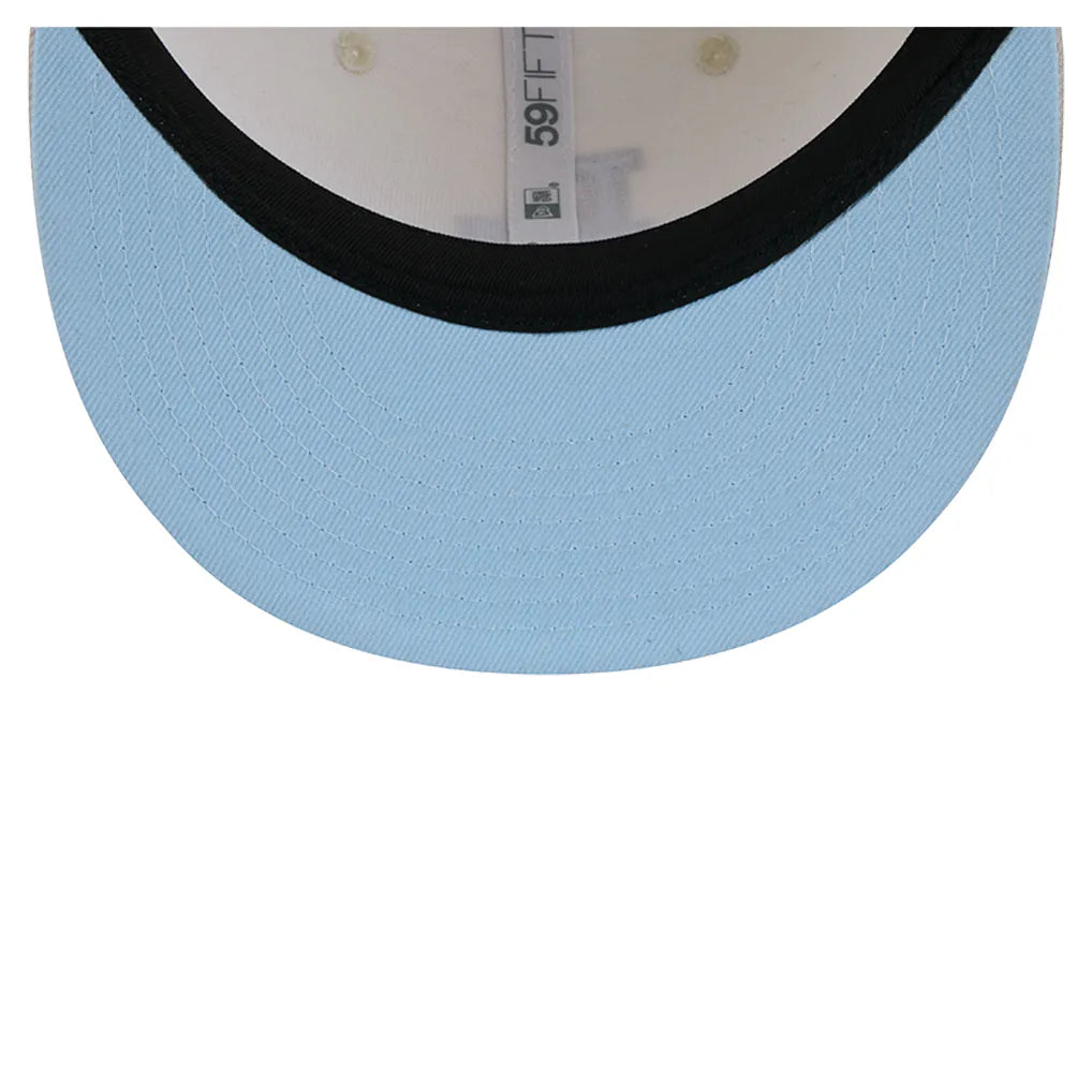 Los Angeles Dodgers New Era Crisp Equinox World Series 59FIFTY Fitted Hat - Natural Techwosell
