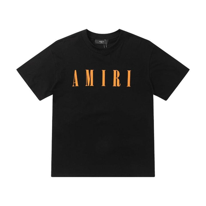 Amiri Black T-Shirt Without Collar