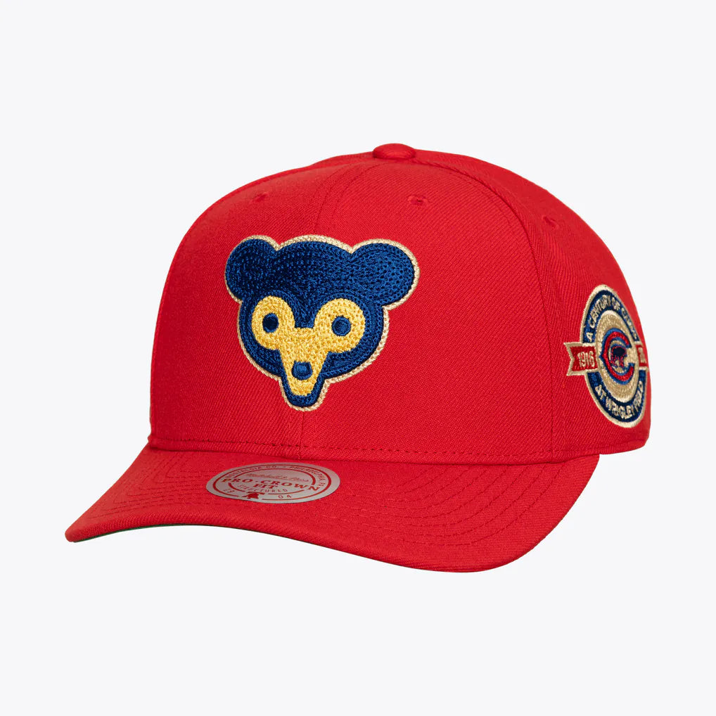 Chicago Cubs Mitchell & Ness Secondary Pop Pro Snapback Hat - Red Techwosell