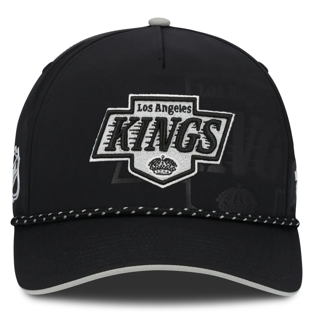 Los Angeles Kings Fanatics On Stage Podium A-Frame Adjustable Hat - Black Techwosell