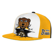 Boston Bruins Mitchell & Ness Youth Mascot Snapback Hat - Black Techwosell