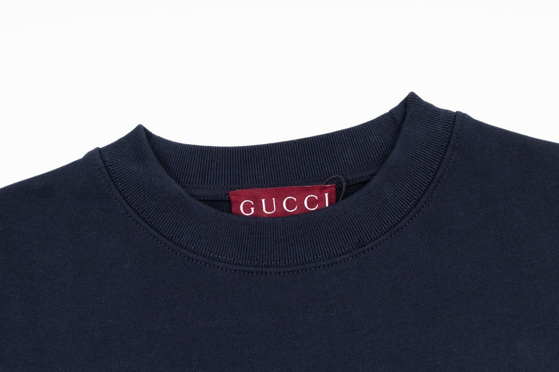 Cotton jersey sweatshirt with embroidery